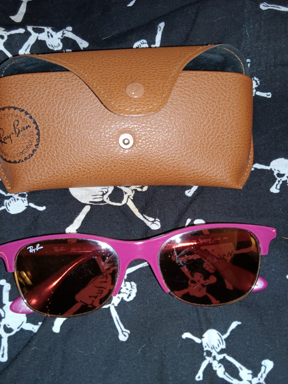 Ray-Ban RB4319 Purple Brown Lens Sunglasses